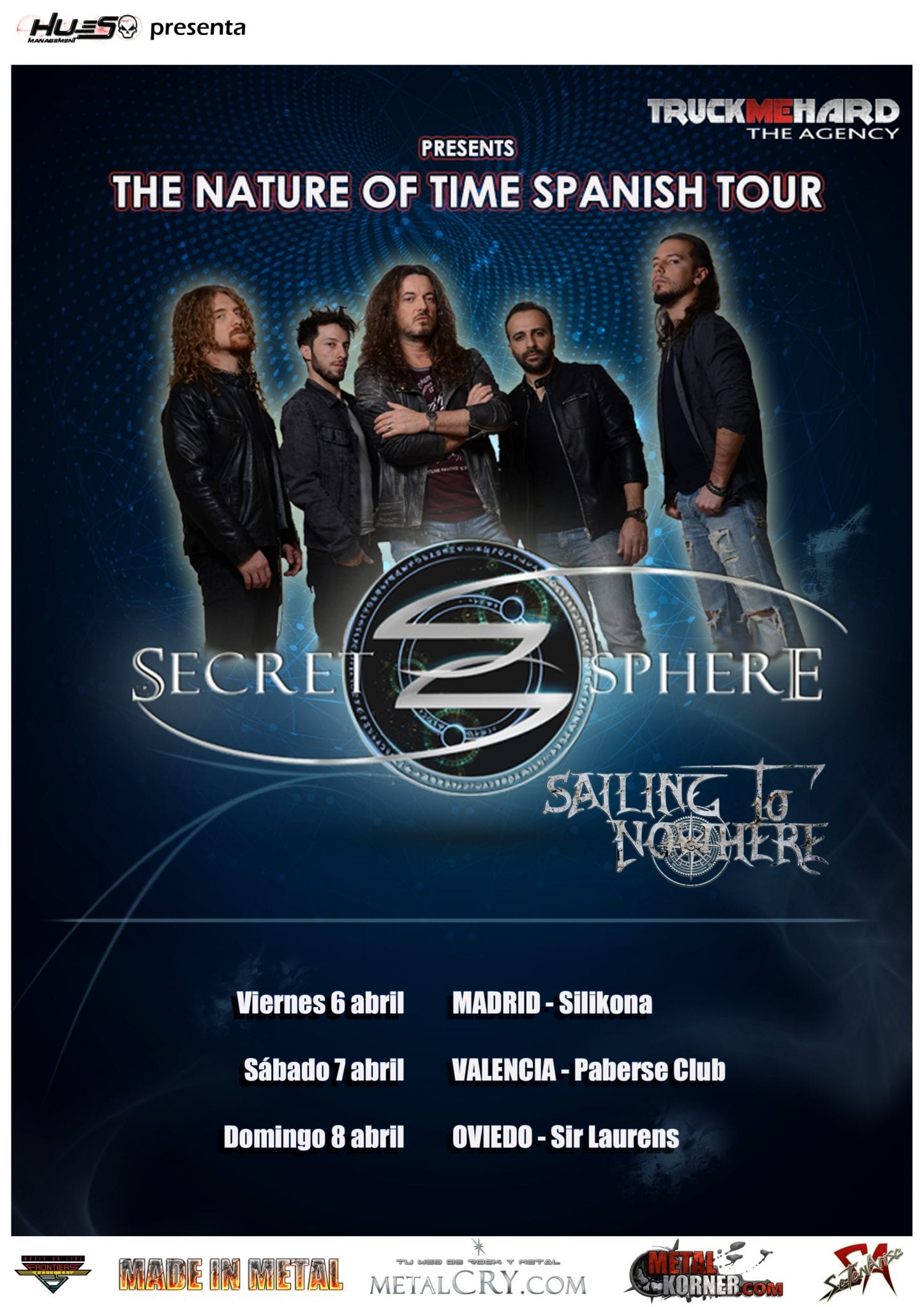 SECRET SPHERE de gira por España en abril