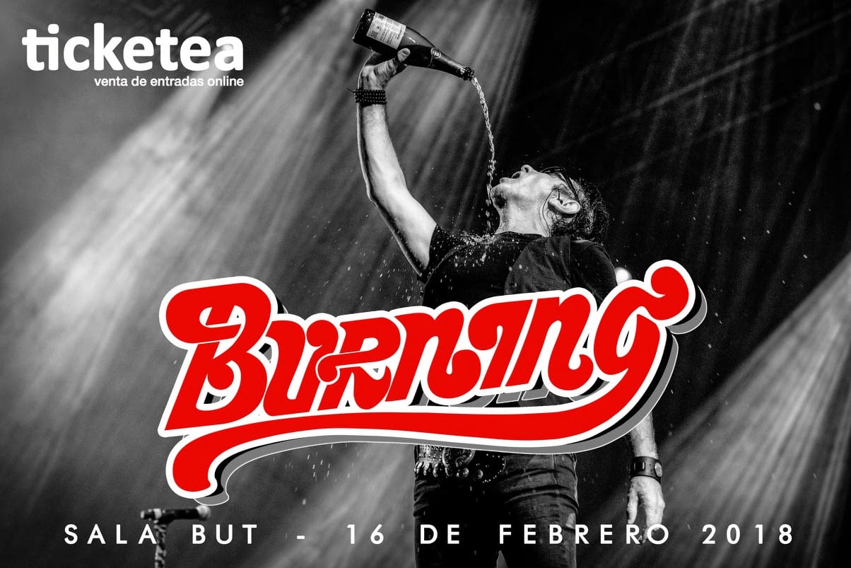 Burning cierra gira en Madrid el próximo 16 de Febrero con invitados de especiales