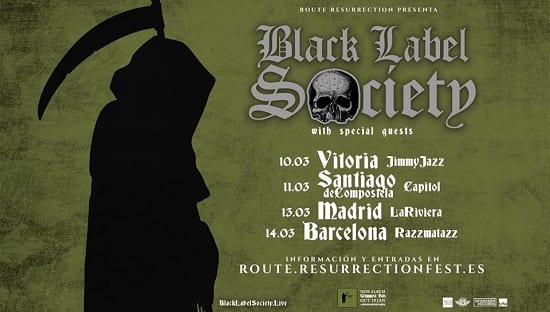 Crónica del concierto de Black Label Society, Madrid, Sala La Riviera 13/03/2018