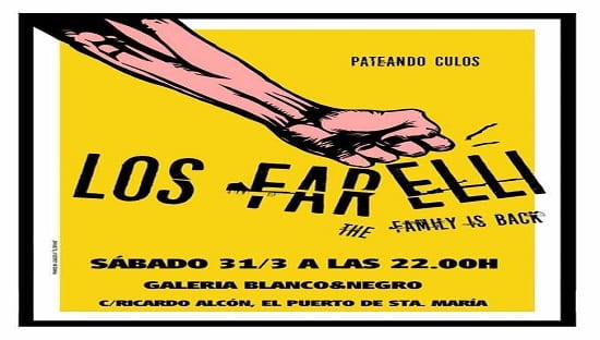 Los Farelli y su gira 2018 llegan al Pub Blanco y Negro el 31 de marzo
