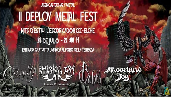 Cuatro bandas forman el cartel del Deploy Metal Fest II que se celebrará en julio en Elche