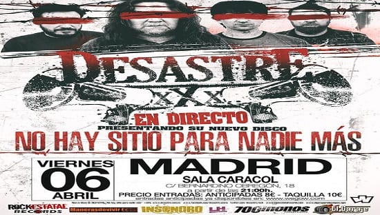 DESASTRE en Madrid – Presentación nuevo disco y repaso de su discografía