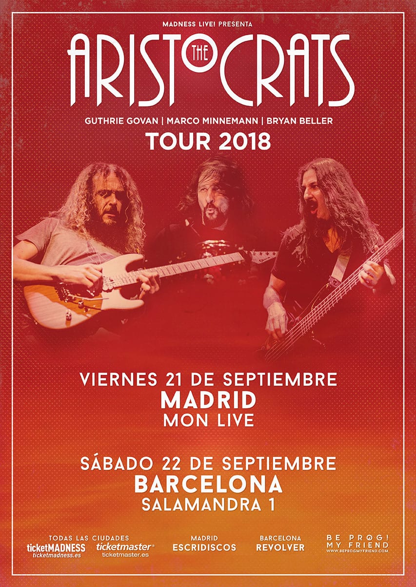 THE ARISTOCRATS de gira por España en septiembre