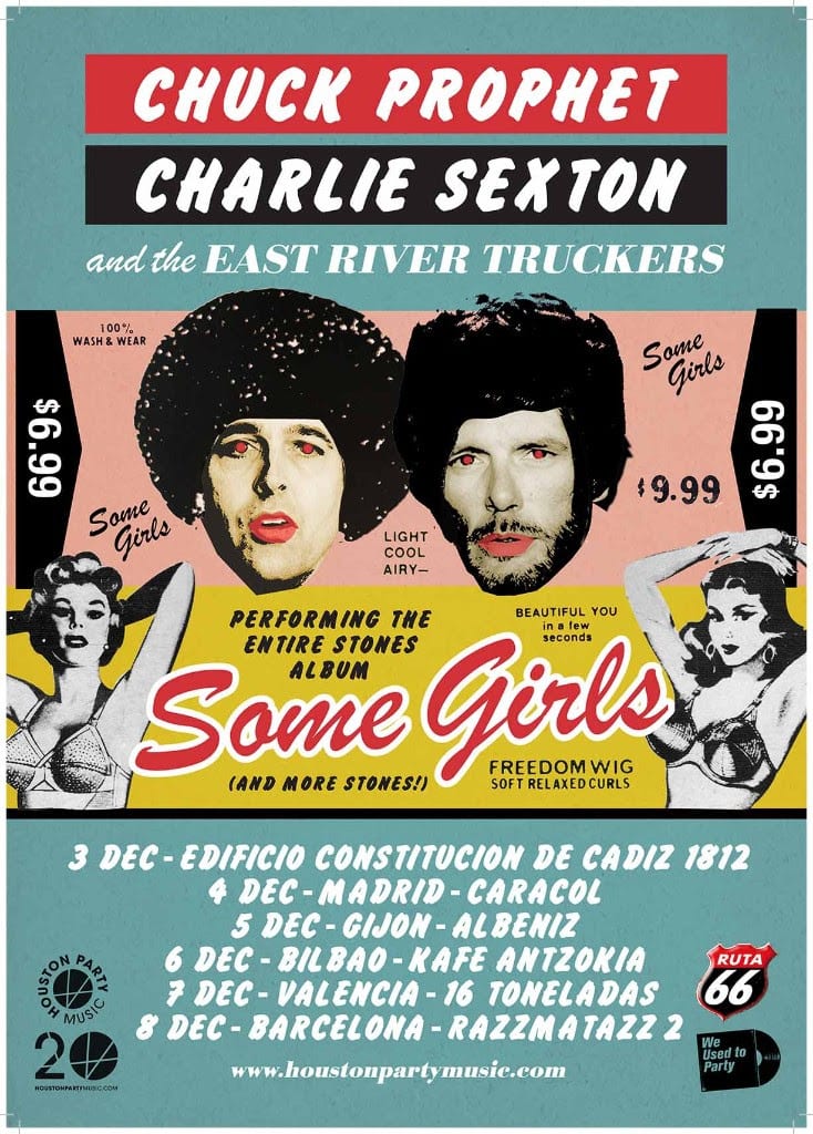 Chuck Prophet & Charlie Sexton And The East River Truckers, de gira en diciembre con el “Some Girls” de los Rolling Stones