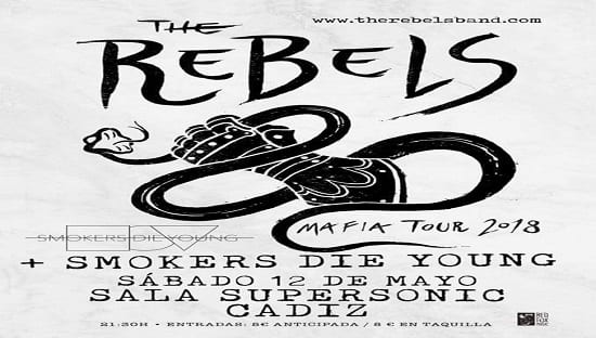 The Rebels y Smokers Die Young actuarán en el Mafia Tour 2018 de Cádiz