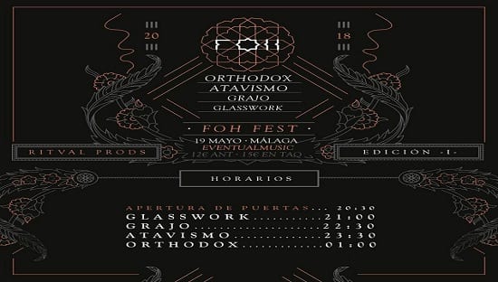 El Foh Fest se celebrará en Málaga este 19 de Mayo
