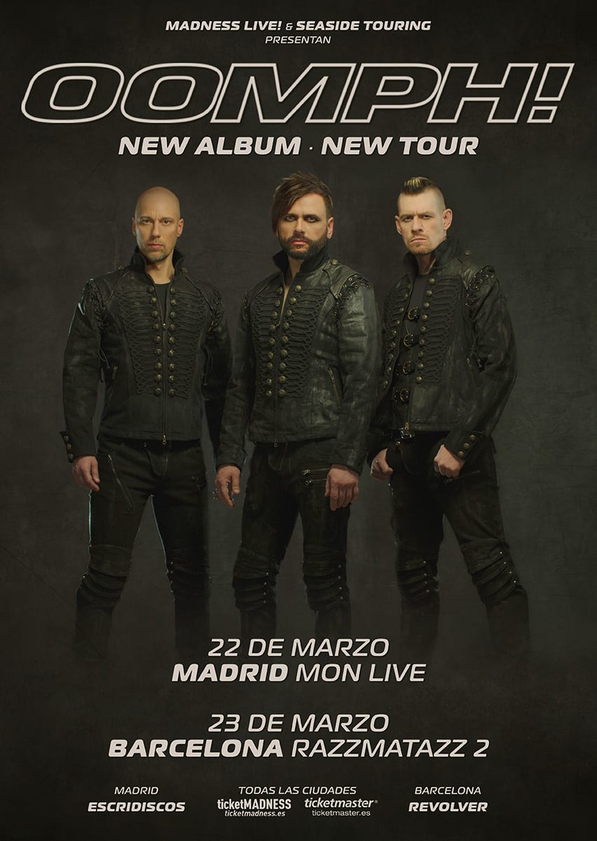 OOMPH! de gira por España en marzo de 2019