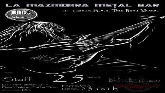 2ª Fiesta aniversario de Rock The Best Music en la Mazmorra Metal Bar del Puerto de Santa María (Cádiz)