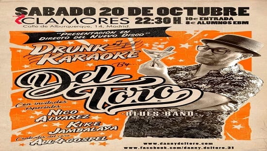 Presentación de “Drunk Karaoke”, nuevo disco de Del Toro Blues Band en Clamores.