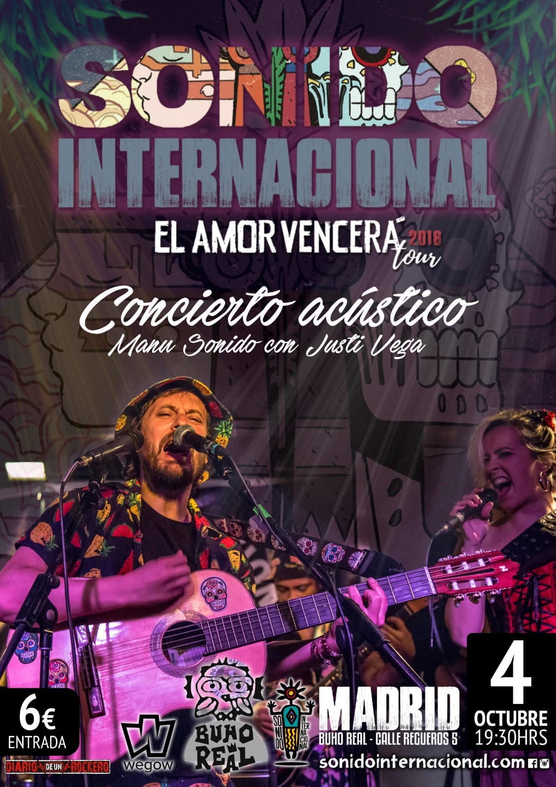 SONIDO INTERNACIONAL concierto en Madrid el próximo día 4 de octubre