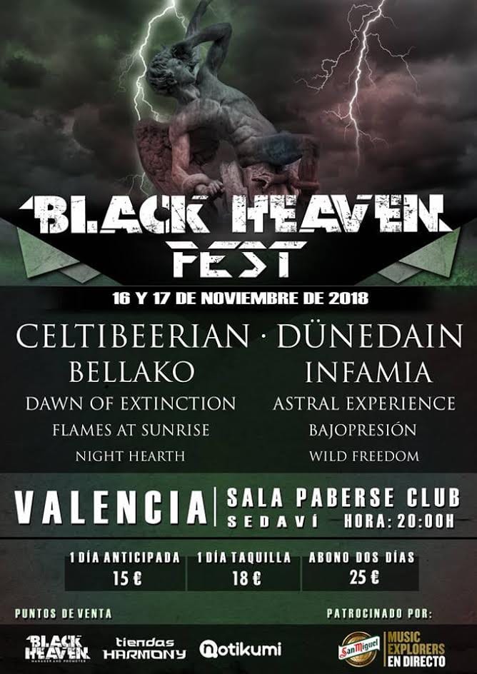 Llega el BLACK HEAVEN FEST 2018