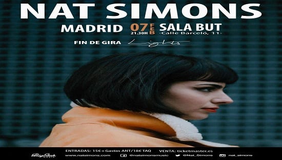 Nat Simons en la Sala But de Madrid el 7 de febrero de 2019