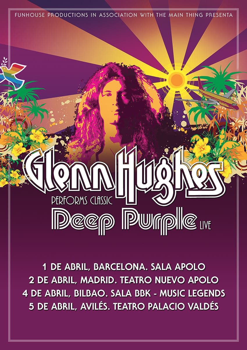 GLENN HUGHES gira especial en abril en España con repertorio integro de clásicos de Deep Purple