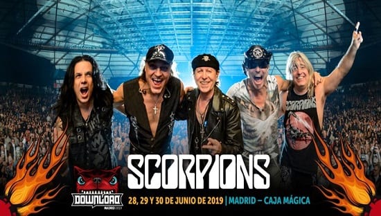SCORPIONS CONFIRMA SU ACTUACIÓN EN  DOWNLOAD FESTIVAL MADRID 2019