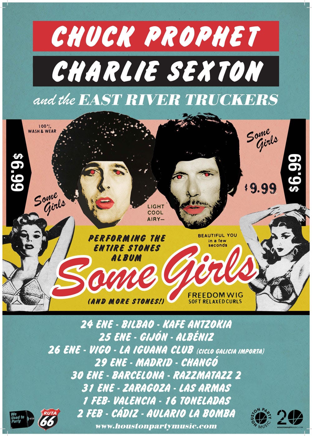 Chuck Prophet & Charlie Sexton And The East River Truckers empiezan este jueves la gira del “Some Girls