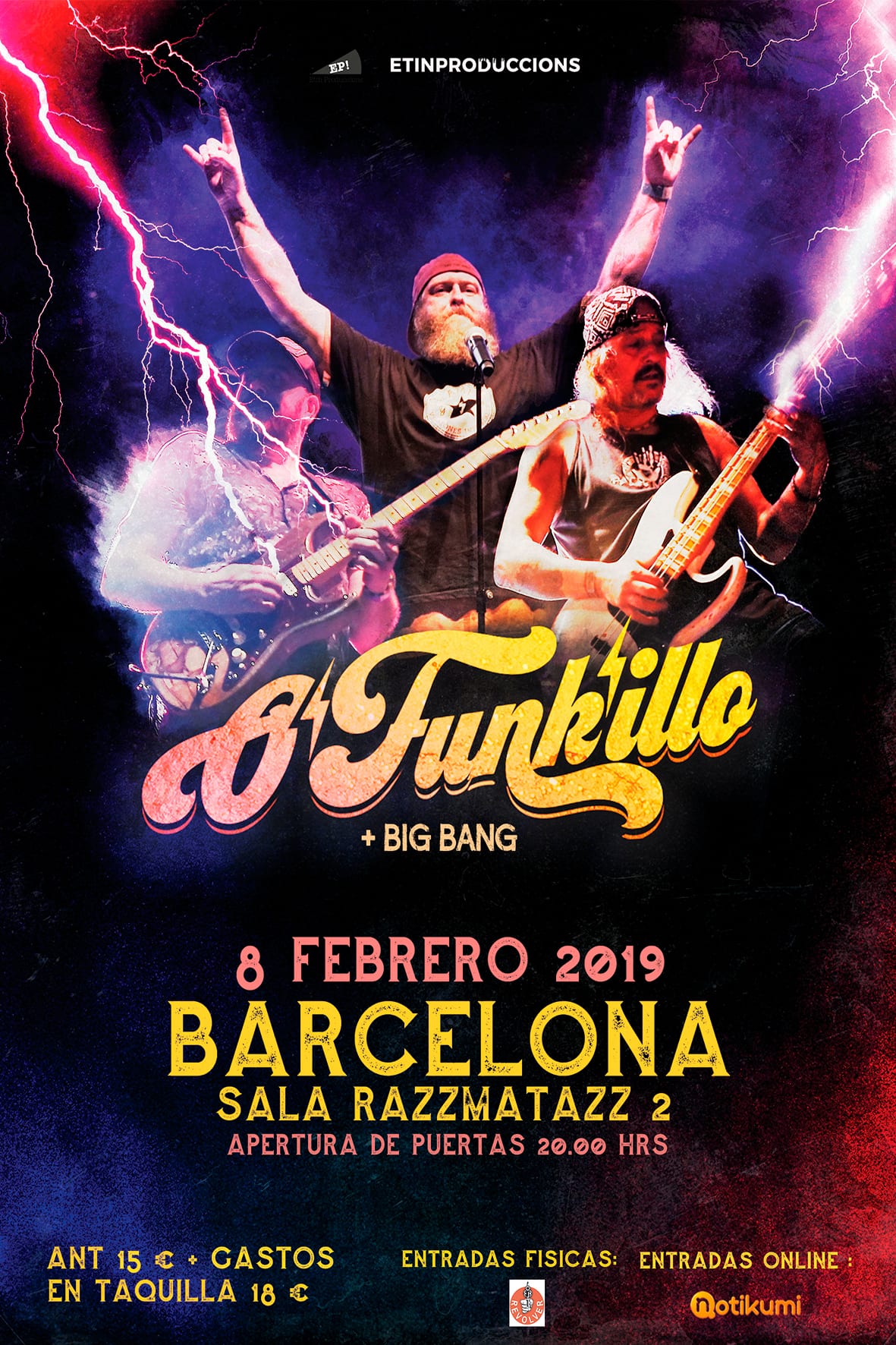 O’Funk’Illo. Gira 20 aniversario formación original en Barcelona el día 8