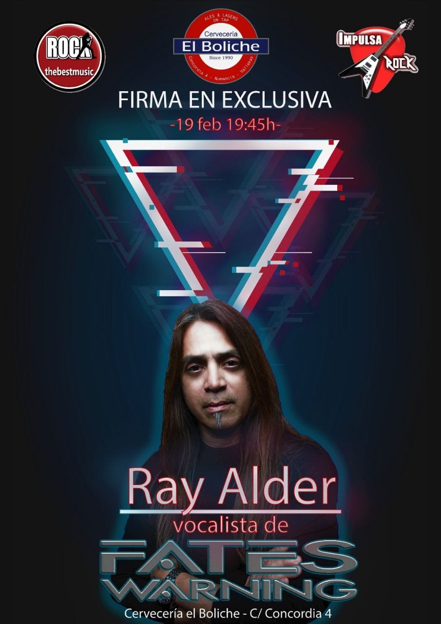 RAY ALDER firmando en El Boliche el próximo día 19