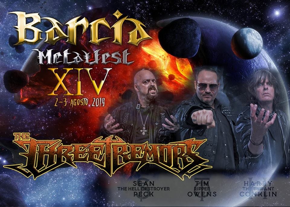 The Three Tremors cabezas de cartel del XIV Barcia Metalfest