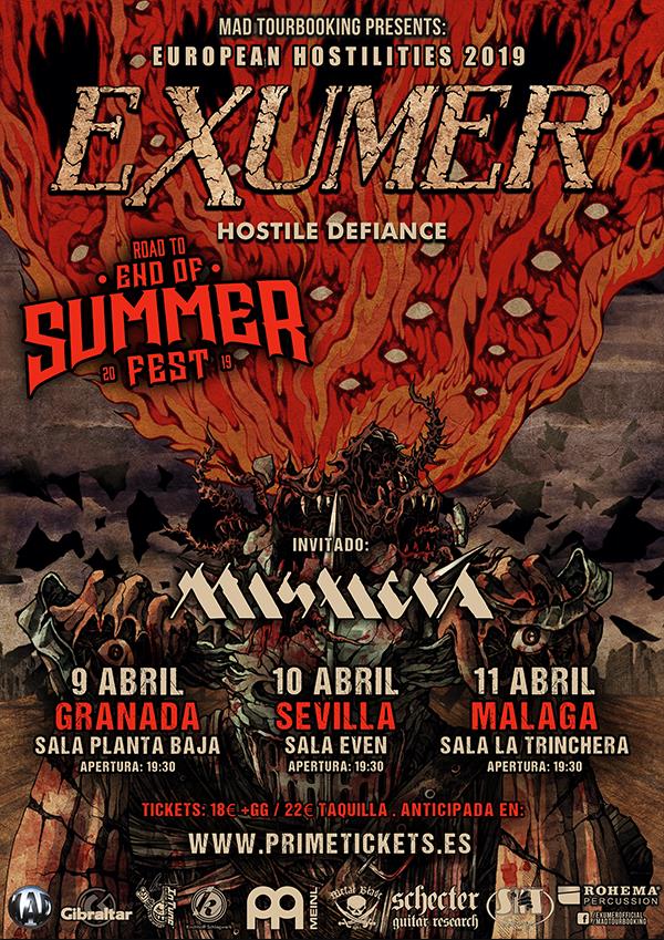 EXUMER de gira por España en abril