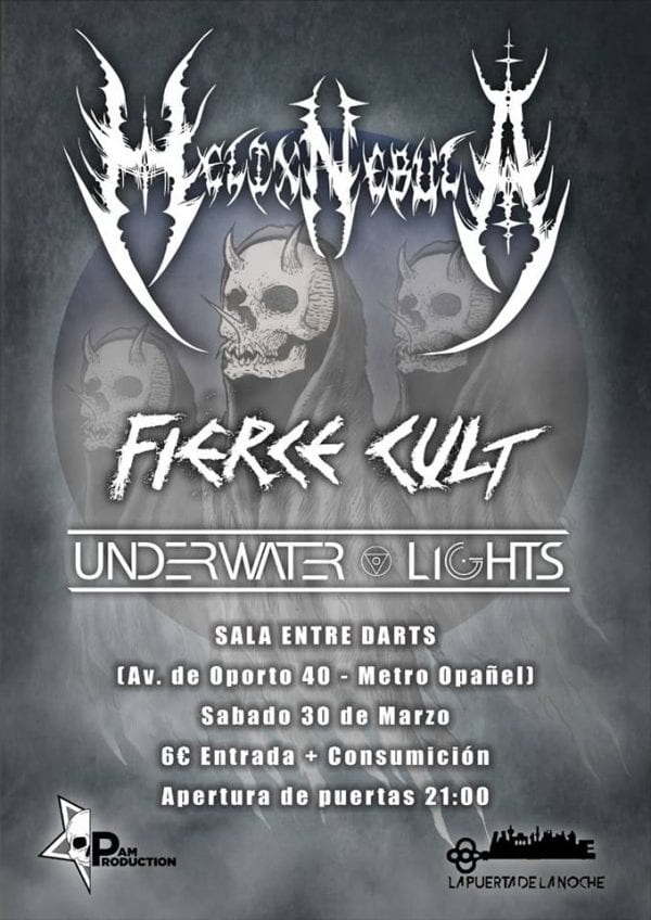 Crónica de Helix Nebula + Fierce Cult + Underwater Lights en Madrid, 30/03/2019