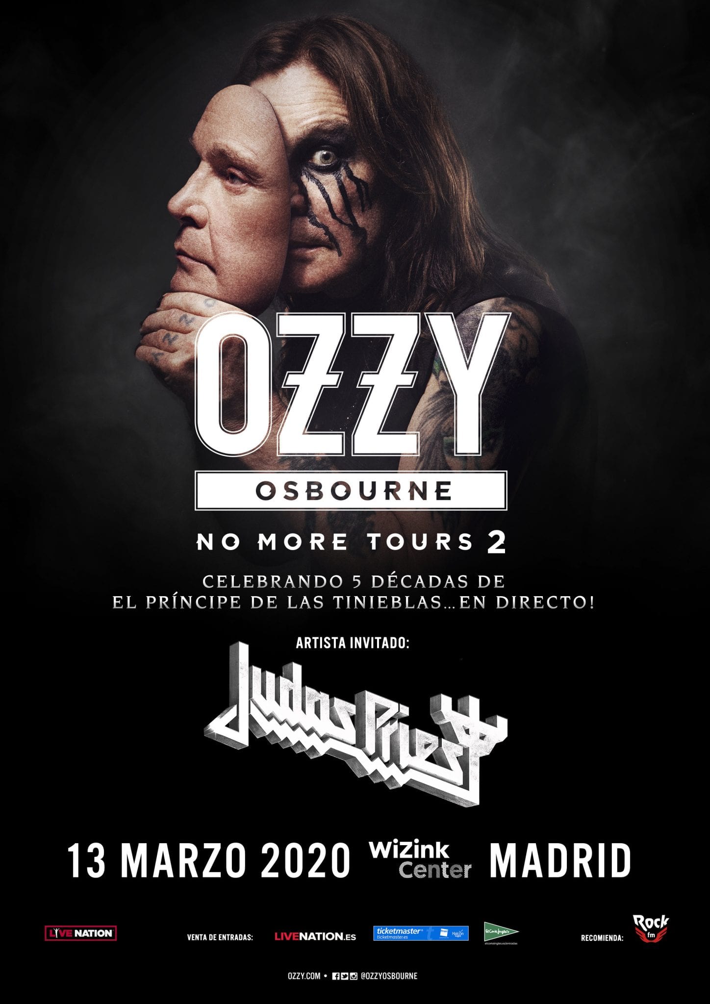 OZZY OSBORNE anuncia las fechas reprogramadas de su gira NO MORE TOURS 2