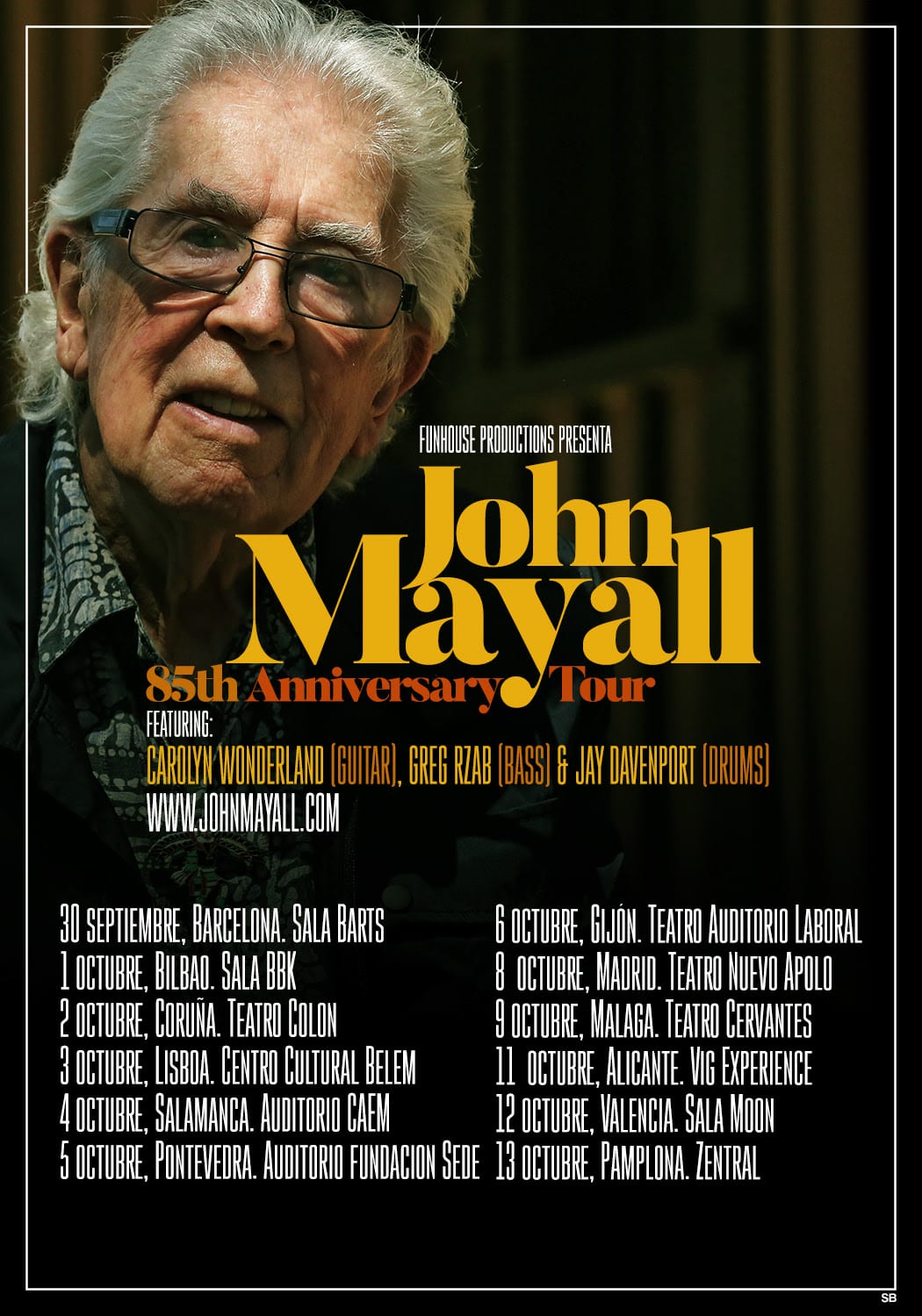JOHN MAYALL anuncia nueva gira en España para otoño