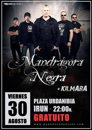 Kilmara, próximo concierto el 30 de Agosto en Irún