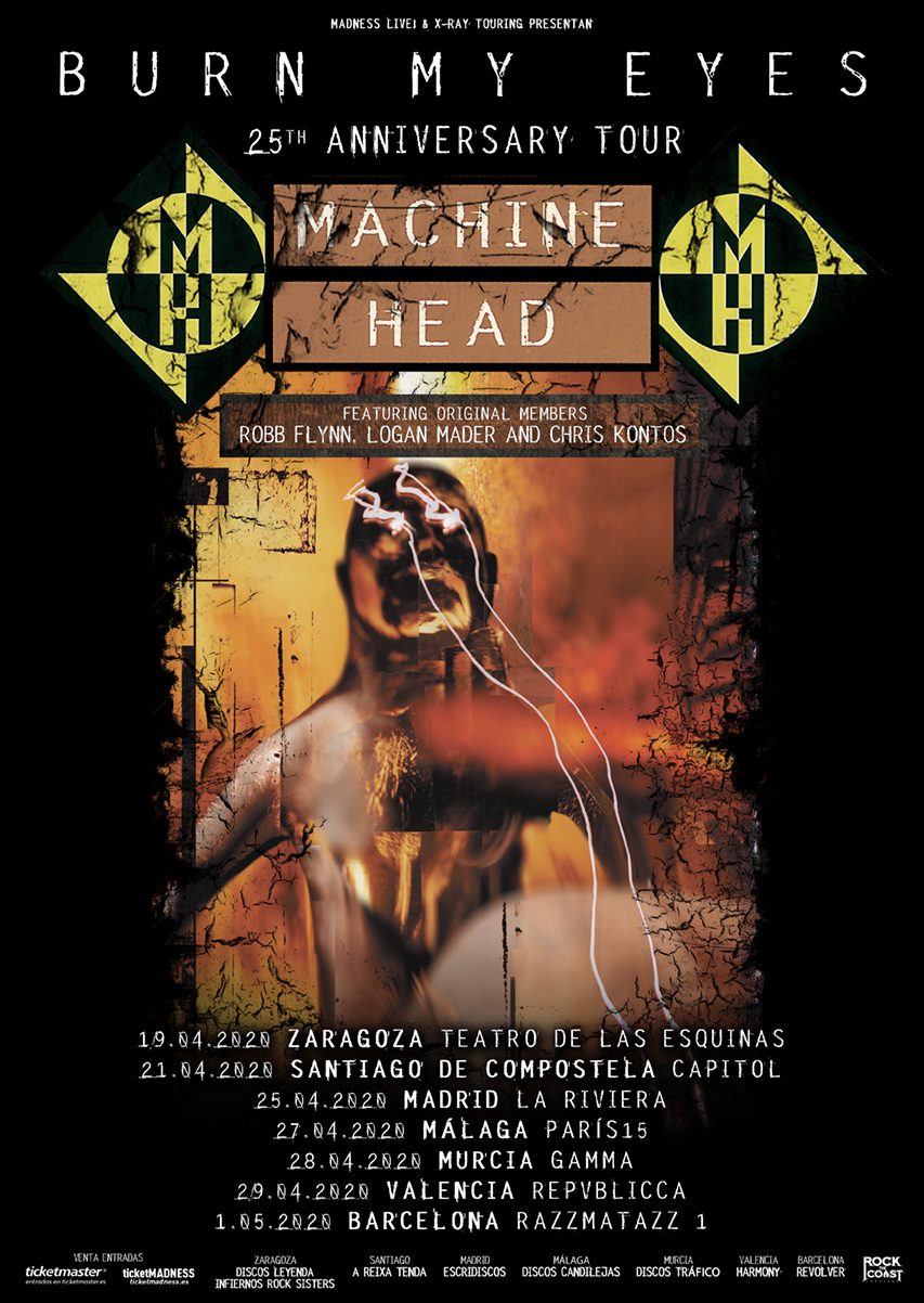 Machine Head de gira por España en 2020