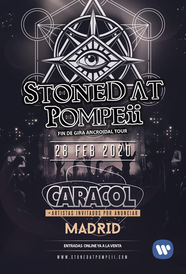 Concierto de Stoned At Pompeii en Madrid en febrero de 2020
