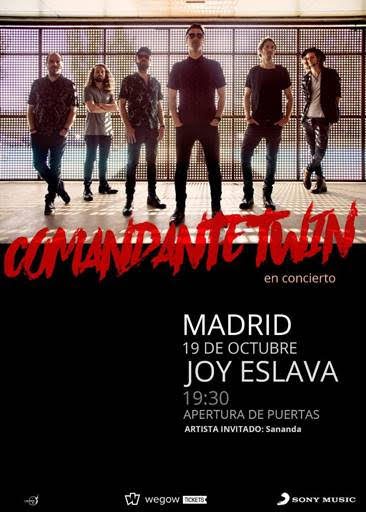 Comandante Twin en Madrid el próximo sábado