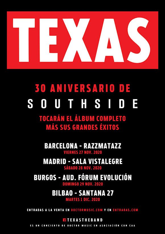 TEXAS de gira por España en noviembre