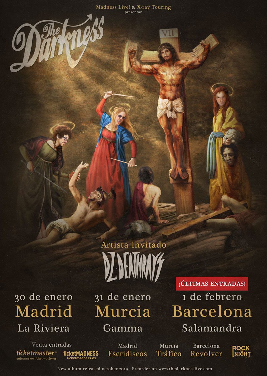 THE DARKNESS + DZ Deathrays de gira por España a finales de mes