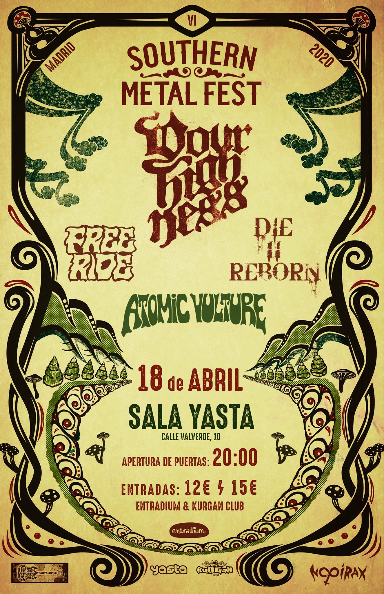 SOUTHERN METAL FEST VI en abril en Madrid