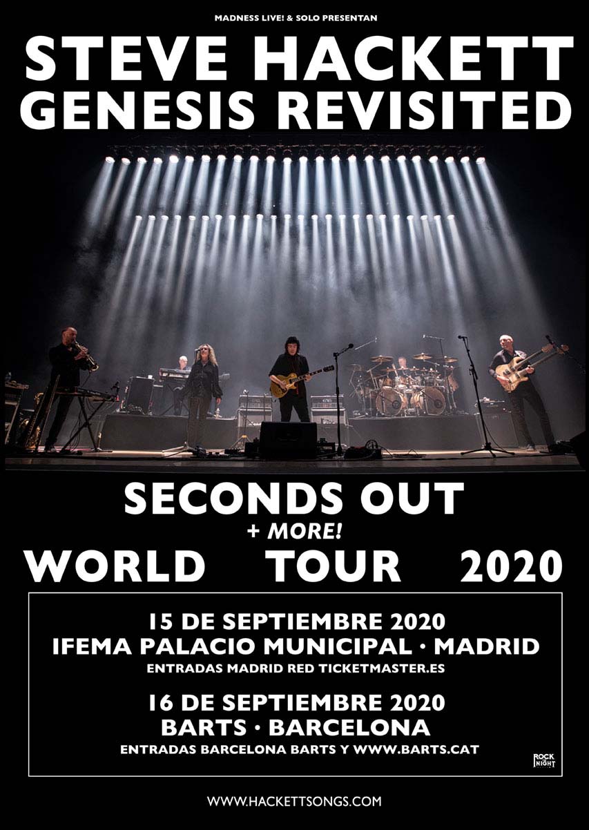 STEVE HACKETT y su Genesis Revisited en Madrid y Barcelona