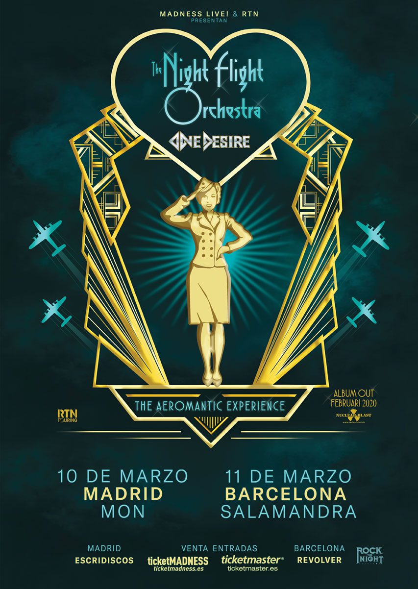 The Night Flight Orchestra en Madrid y Barcelona