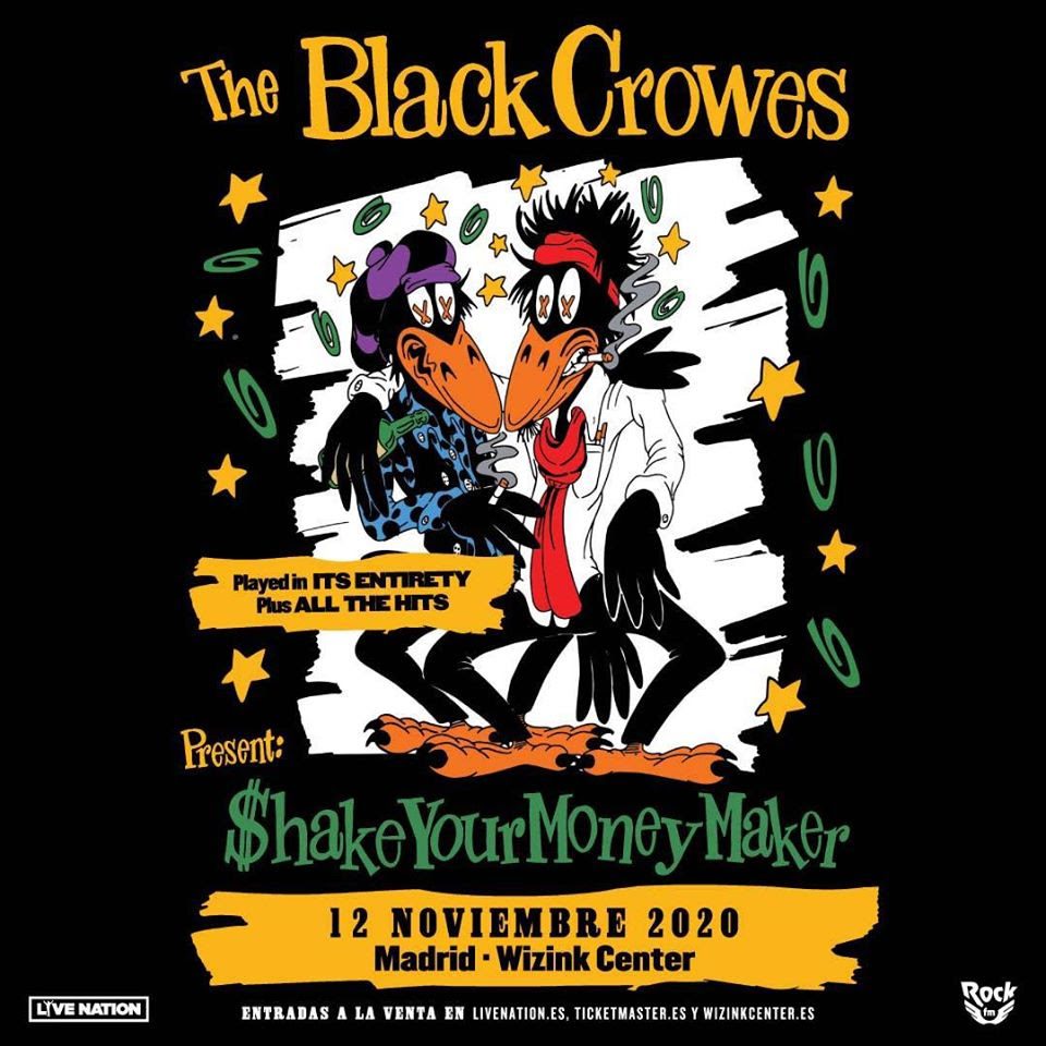 The Black Crowes en Madrid en noviembre