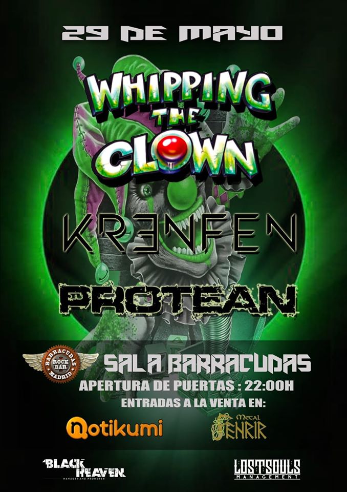 WHIPPING THE CLOWN VUELVEN A MADRID