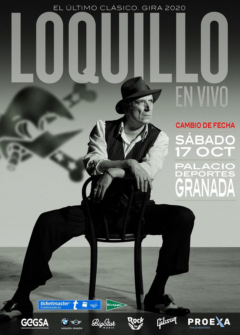 LOQUILLO aplaza su concierto en Granada hasta el próximo 17 de Octubre en el Palacio de Deportes de Granada