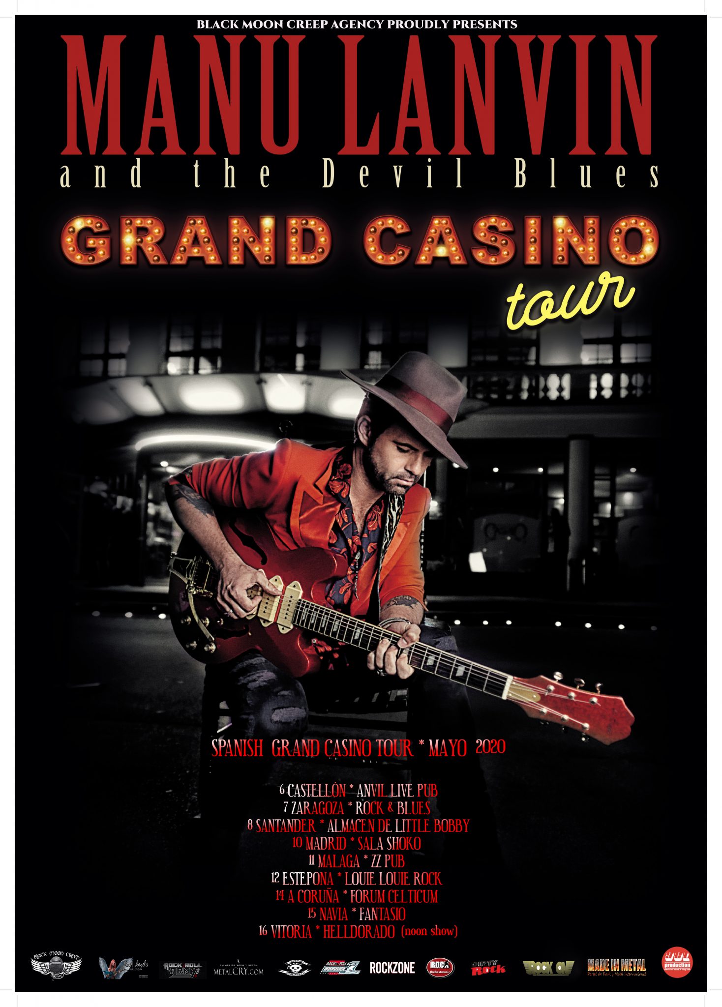 MANU LANVIN & THE DEVIL BLUES – Spanish Grand Casino Tour 2020