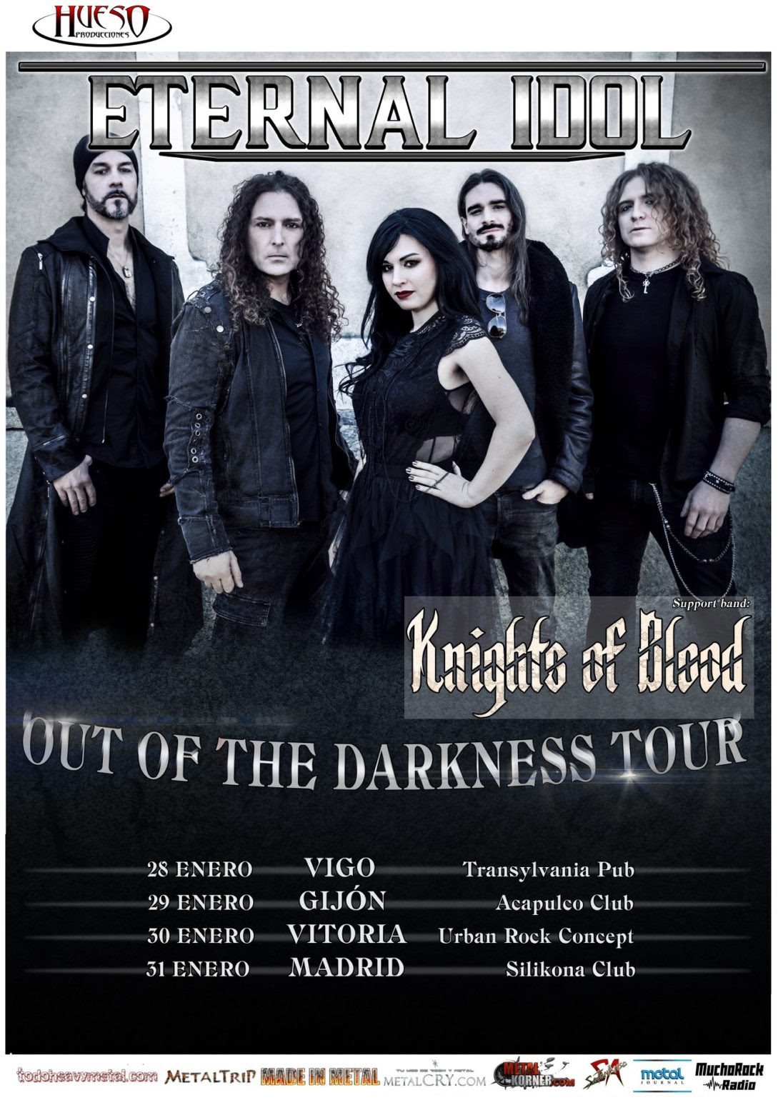 Knights of Blood invitados para la gira de Eternal Idol con Fabio Lione