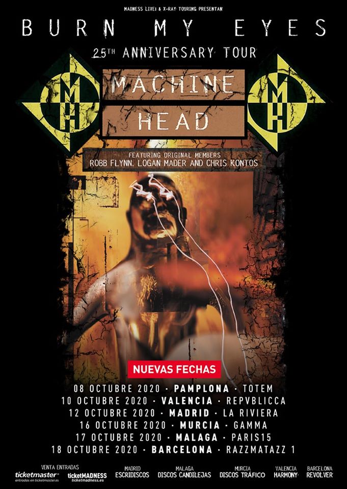 Nuevas fechas para la gira de Machine Head