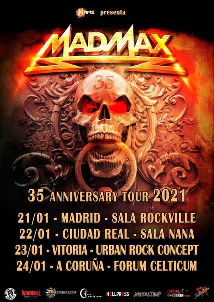 Mad Max de gira por España en Enero de 2021