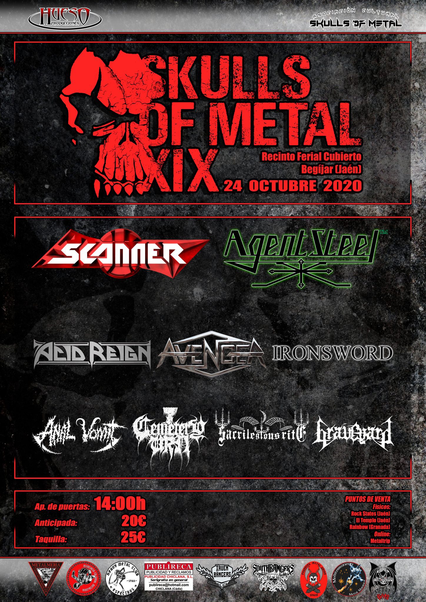 Cartel del XIX Skulls Of Metal Fest