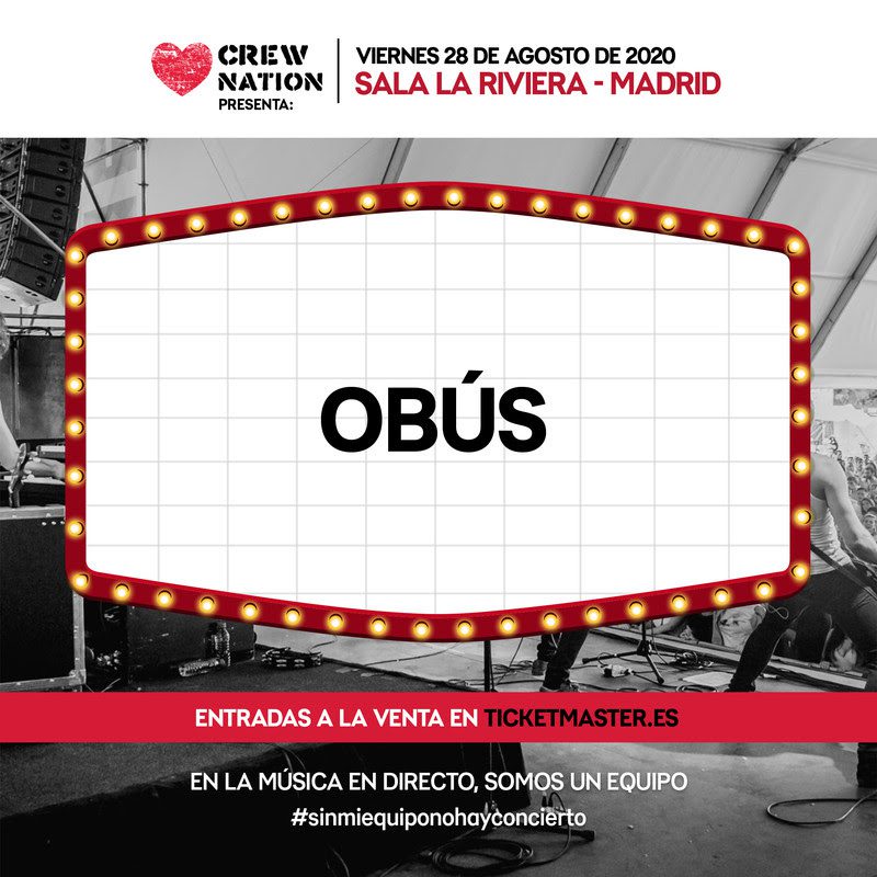 OBÚS preparan su único concierto de este verano, en favor de los afectados de la música por la COVID-19