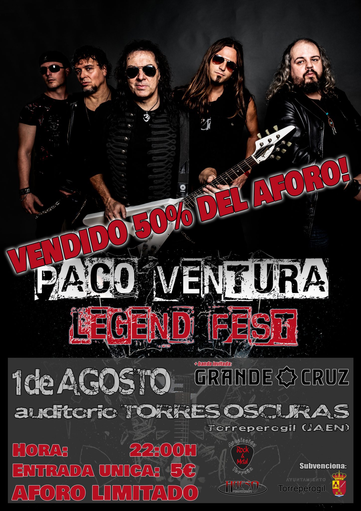 Este sábado Paco Ventura Legend Fest en Jaén