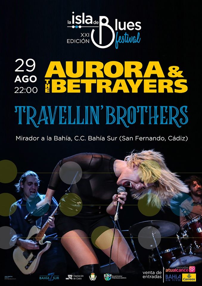 XXI Festival La Isla del Blues 2020: AURORA & THE BETRAYERS sustituye a Chantel McGregor