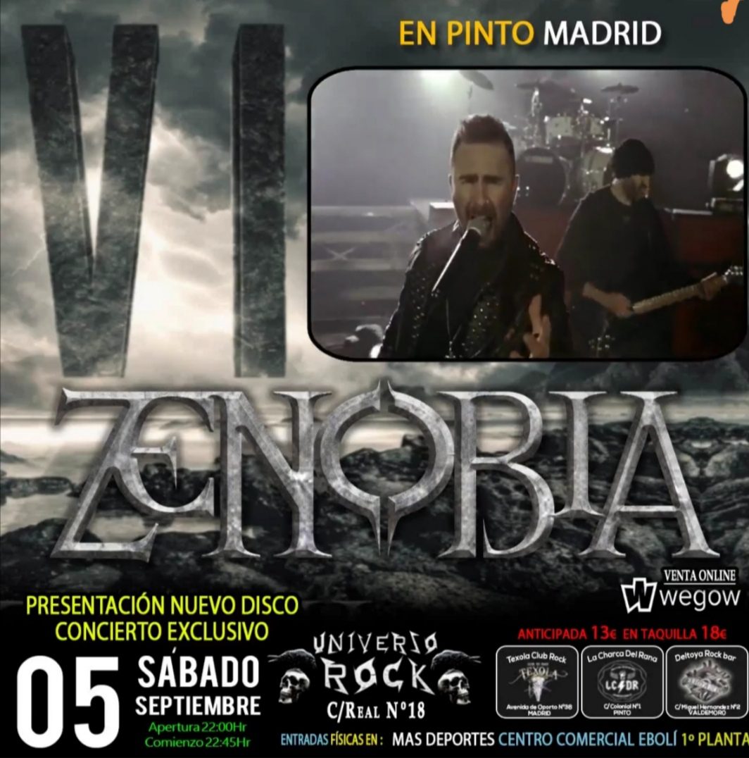 Zenobia en Pinto (Madrid) el próximo 5 de septiembre