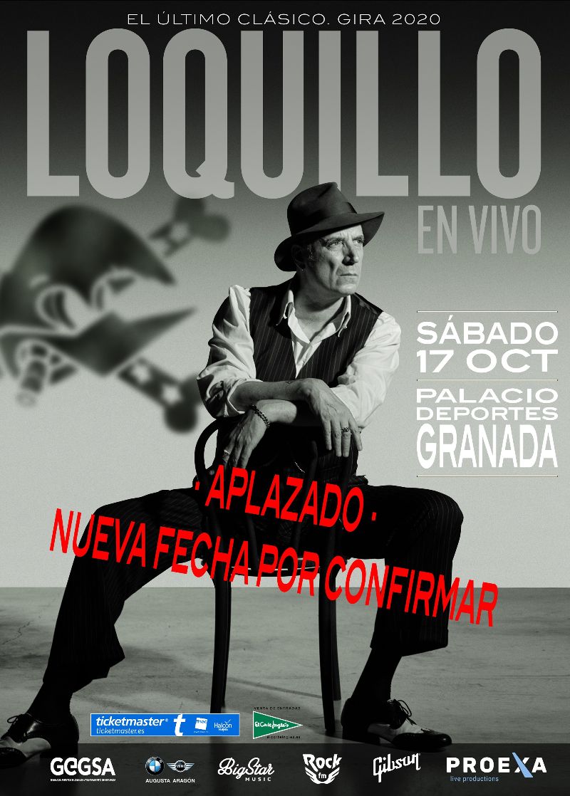 Aplazamiento del concierto LOQUILLO «El último clásico» en Granada