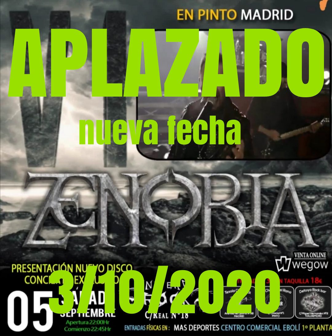 Aplazado concierto de Zenobia de Madrid