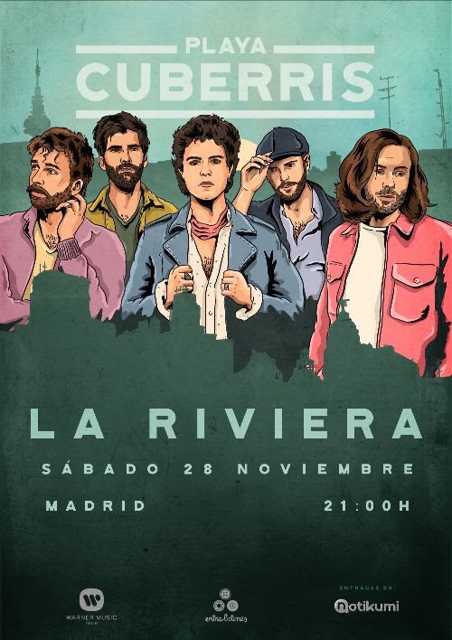 Playa Cuberris lanza su nuevo disco acompañado de un videoclip de animación y el anuncio de concierto en Madrid